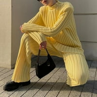 KreativeArrowy Ženska odjeća Dugi rukav Dukseri Dvodijelni set Top i hlače Modna jesen i zimska puna