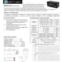 12V 8AH SLA Zamjena baterije za shaoxing Huitong 6-DW- - Pack