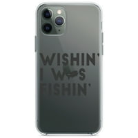 Distinconknk Clear Shockofofofofofoff Hybrid futrola za iPhone - TPU branik akrilni zaštitni ekran za uklanjanje kaljenog stakla - Wishin 'I bio sam riba'