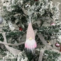 Xerds Božićni gnomi, božićni bezbojni GNOME Santa Xmas Tree Viseći ukras za uređenje ukrasa za lutke