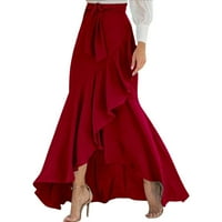 Ženska ljetna haljina struka čipka za umotana suknja od riblje suknje visoka struka suknje od pola duljine
