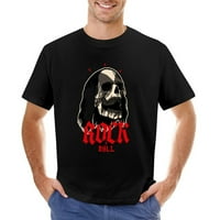 Rock and Roll Black metal lubanje Muška grafička majica Vintage kratki rukav sportski tee crni 2xl