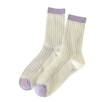 Djevojke Pile Socks dame Midtube Čvrsta boja čarape vruće ružičaste jedna veličina