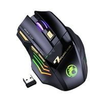 2.4GHz bežični ergonomski servisni miš sa USB prijemnikom RGB Igrački računarski računar Bežični miševi
