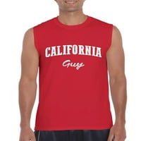 Arti - Muška grafička majica bez rukava, do muškaraca veličine 3xl - Kalifornijski momak