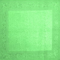 Ahgly Company Indoreni pravokutnik Sažetak Smaragd zeleni suvremeni prostirke savremene površine, 5