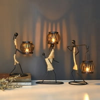 Nordijski svijećnjak apstraktno željezo za muškarce držač svijeća Početna Bar Restoran Decor