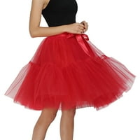 Tutu suknja za žene Čvrsta boja elastična struka suknje ručno rađena suknja za performanse suknje