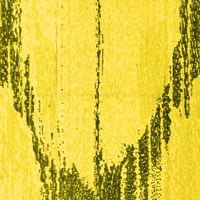 Ahgly Company Indoreni pravokutnik Sažetak žuti modernim prostirkama, 6 '9 '