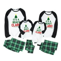 Uklapanje božićne pidžame za obitelj, smiješne praznične Xmas pisma ispisnih vrhova i plaćene hlače