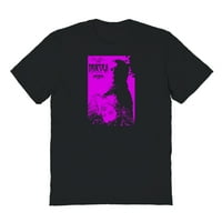 Horor linija dracula grafička majica crna muška pamučna majica