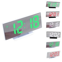 Mirror Digital Clock Elektronski sat Stolni stolni multifunkcijski zaslon Slouze Noćni prikaz Desktop