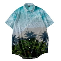 Havajski majice Ljetna modna modna morska obala na plaži Hawaiian tiskana majica top bluza