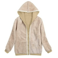 Fanxing Womens Plus puni zip jakne kaputi s kapuljačom sa kapuljačom kaputice Lagane jakne Jedrilica