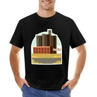 VTG City Pejzaž muške majice pamuk casual kratkih rukava poklon tee crni 5xl
