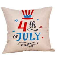 SHLDYBC 4. srpnja ukrasi, dan za neovisnost jastučnicu crtani stil posteljina digitalni jastučni za ispis, ogroman dan sjećanja