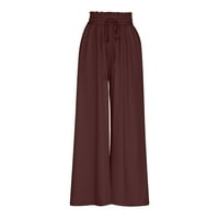 TUPHREGYOW ženske udobne točne hlače prozračne klasične hlače sa džepovima Trendi modne planinarske