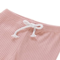 Uukia novorođenče od novorođenčadi s 0 mjesecima domaća odjeća traka pletene tkanine majica i hlače