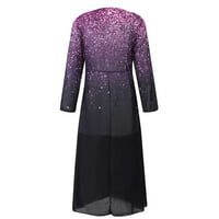 Haljine za žene Žene dame moda V-izrez francuska haljina večernja haljina šifon nepravilna haljina