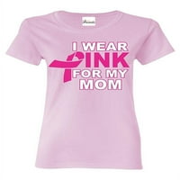 Ženska majica kratki rukav - nosim ružičastu za mamu