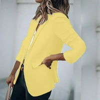 Ženska jakna dame modna casual solid boja dugih rukava u stilu sitne jakne