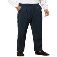 Lars Amadeus Baš hlače od pune boje za muškarce redovne moćne pantalone na pločice