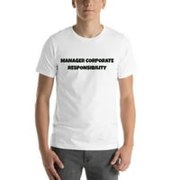Menadžer Korporativna odgovornost Zabavni stil kratkih rukava pamučna majica od nedefiniranih poklona