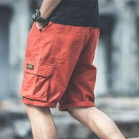 Fule Men Casual Fashion Chino Cargo Shorts Hlače Multi džepovi Ljetne pantalone na plaži