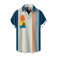 50s muška majica Muški ljetni odmor Turizam Plaža Modni trend Leisure 3D digitalni tisak Majica kratkih rukava