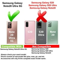 ViBecover tanak futrola kompatibilna za Samsung Galaxy Note Ultra 5g ,, Ukupna zaštitna zaštita Fle TPU, retro bom kutija