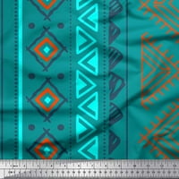Soimoi pamučna patka tkanina Aztec Geometrijski otisak šivaći tkaninu dvorište široko