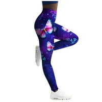 Teretne hlače Žene Visoko struk Yoga Plus veličina High Silm struk Modne tajice Print Sport Modne pantalone
