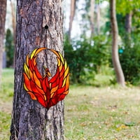 Dekor soba Fire Phoenixss Obojeni u boji Dekoracija prozora Privjesak požar Phoenixs Privjesak ukras Namjeni Akrilni Fire Phoenixss Privjesak
