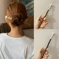 Acetatna kosa štapići za štapiću Leopard Print Retro frizura za dugi kosu stiling