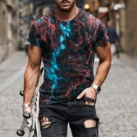 Majice za muškarce 3D grafičke majice Ljeto kratki rukav Atletski trčanje teretane Casual Work TEE majice
