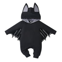 Little Childry Boys Girls Bodysuit Solid Color Bat Roman Outfit Odjeća Hoodie Roman Hoodie Playsuit