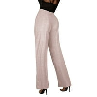Durtebeua ženske hlače Ležerne prilike Ležerne prilike ležerne salonske haljine pantalone ružičaste