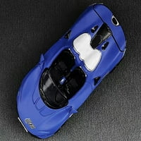 McLaren ELVA kabriolet mat plavi s bijelim prugama i dodatnim kotačima Diecast model automobila po