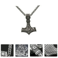 Retro stil muške metalne ogrlice stilski legirani čekić nakit nakita