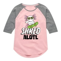Instant poruka - Shred Alotl - Majica za mališane i omladine Raglan grafička majica