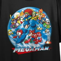 Mega MAN znakovi u akcijskoj grupi Shot Crew vrat kratkih rukava Crna ženska ženska usjeva Top-XS