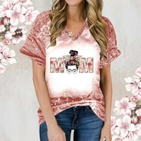 Amidoa Happy Maine's Dnevna majica za žene Fairy Chic bluza s kratkim rukavima TEE COMFY Lagana ljetna