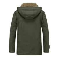 Muški jesen i zimski jakni kaput casual stand up toplina plus baršunaste pamučne jakna od kapuljače 3xl muške jakna 3xl