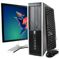 Obnovljen HP Black Compaq Desktop Intel i Quad Core 3.3GHz 8GB RAM 120GB SSD Intel HD grafički DVD-RW