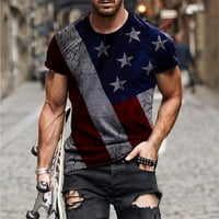 Muška majica Dan nezavisnosti 3D digitalna štampana bluza Tunika košulja za muškarce Haljina Trumple