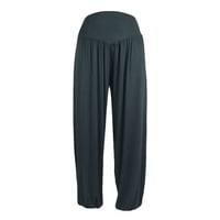 Labavi elastični ležerni mekani pamučni hlače Yoga Dance Womens Plus veličine hlače