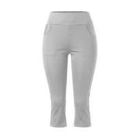 Rovga joga hlače za žene Activewear džepovi visoki struk vježbaju hlače casual pantalone