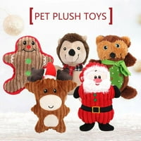 Monfince Božićne igračke za pse, 5,12 Punjene kuze za odmor, škripane plišane štene igračke za male