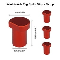 Aluminijska legurna klupa za pse za T-stacking Woodworking WorkBench pozicioniranje Pločasti utikač