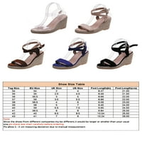 Daeful Women Wedge Sandale gležnjače Espadrille Buckle platforma Sandal Ljeto prozračno lagano otvorena